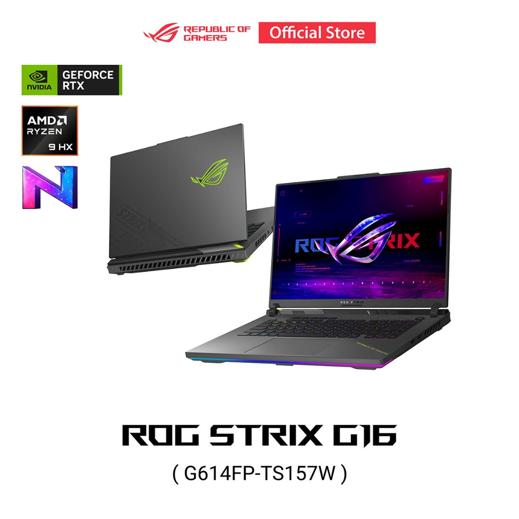 ASUS ROG Strix G16 (G614FP-TS157W) 16" 2.5K, AMD R9-9955HX,16GB, 1TB SSD, RTX5070 12GB, W11