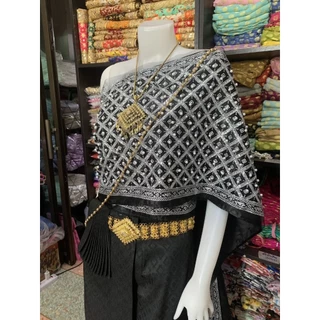 #ชุดไทย​หน้านางชายพัด​ #ชุดแต่งงาน​ #ชุดไทยราคาถูก(ไม่รวมเครื่องประดับ)​