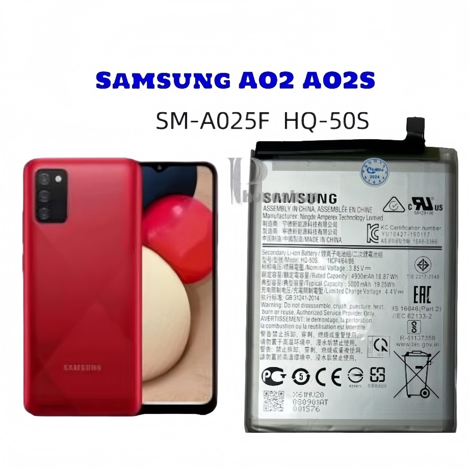 แบตเตอร์รี่Samsung GalaxyA02s HQ-50Sแบตเตอรี่ a02s hq-50s 5000mAh