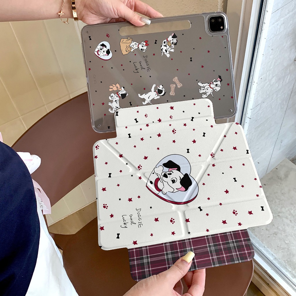 พร้อมส่ง เคสป้องกัน iPad แบบพับ Y Gen9 Air8 11 Gen11 ที่ใส่ปากกา สุนัขดัลเมเชียน เคส iPad Air7 Air6