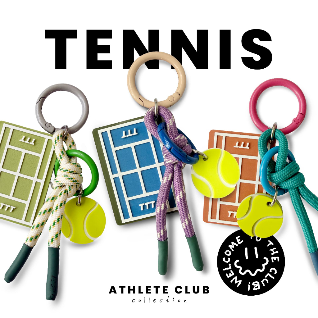 พวงกุญแจเทนนิสคลับ Tennis Club Keyring from Athlete Club Collection by TA.THA.TA