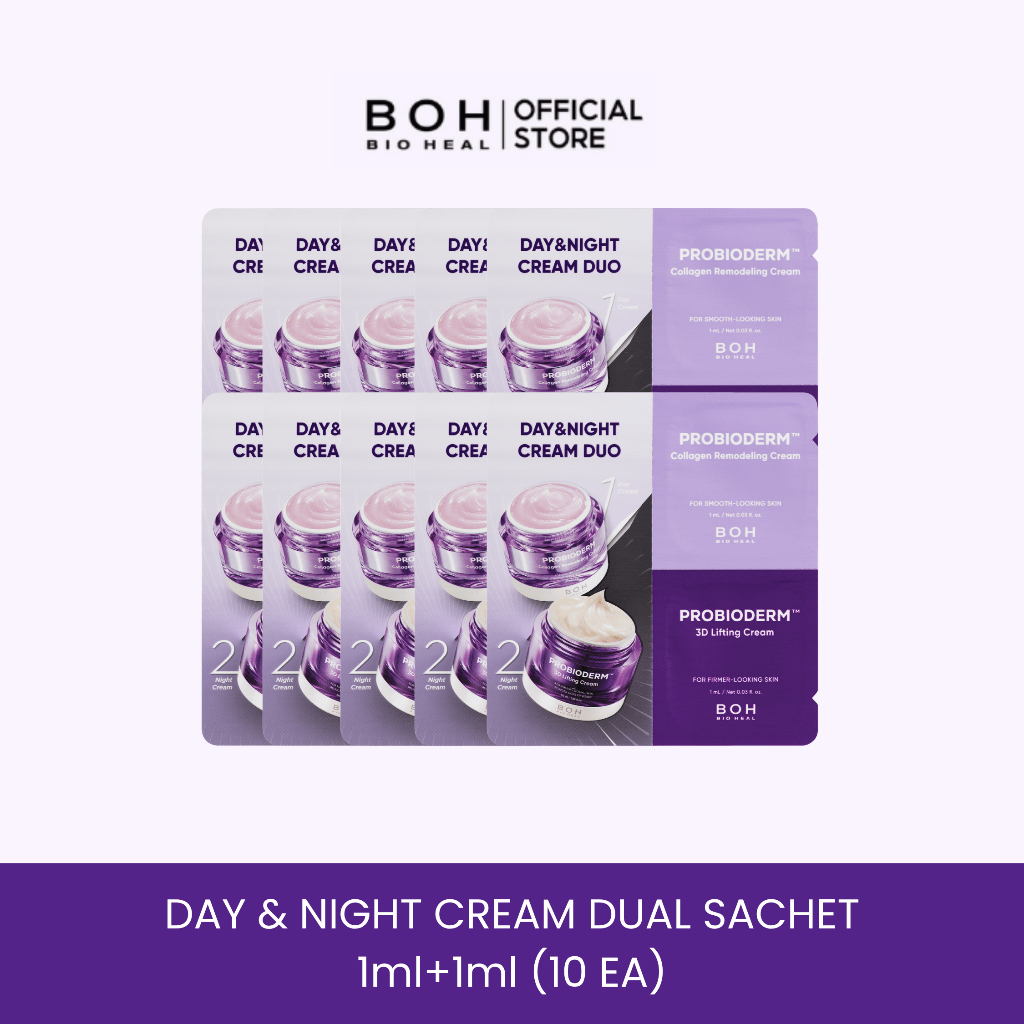 [Free Gift] Bioheal BOH Day & Night Cream Dual Sachet 1ml + 1ml. (10 ชิ้น)