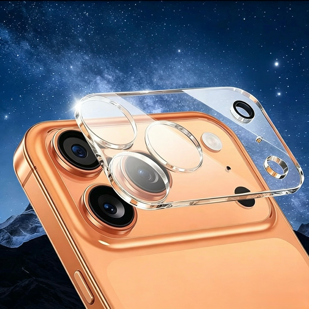 ฟิล์มกระจกกันรอย เลนส์กล้อง เต็มเลนส์ แผ่นใส สำหรับ iPhone 17 17Pro Max 17Air ฟิล์มกล้อง