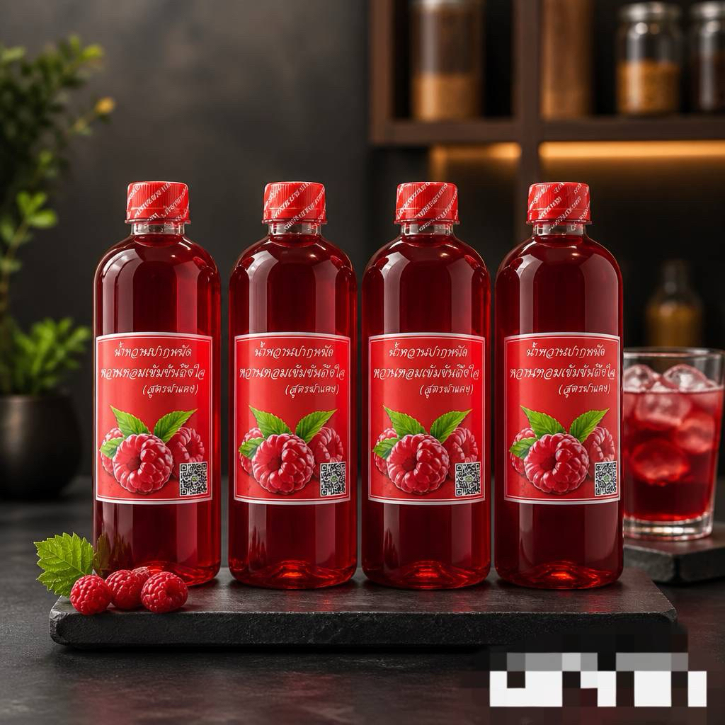 น้ำหวานเข้มข้นราสเบอร์รี่ 1000ml