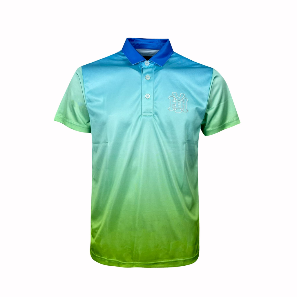 Hybrid Sport Polo Shirt Men เสื้อโปโลผู้ชาย แขนสั้น ผ้ากีฬา ผ้าไมโคร ระบายอากาศดี สีเขียว Green (MPL