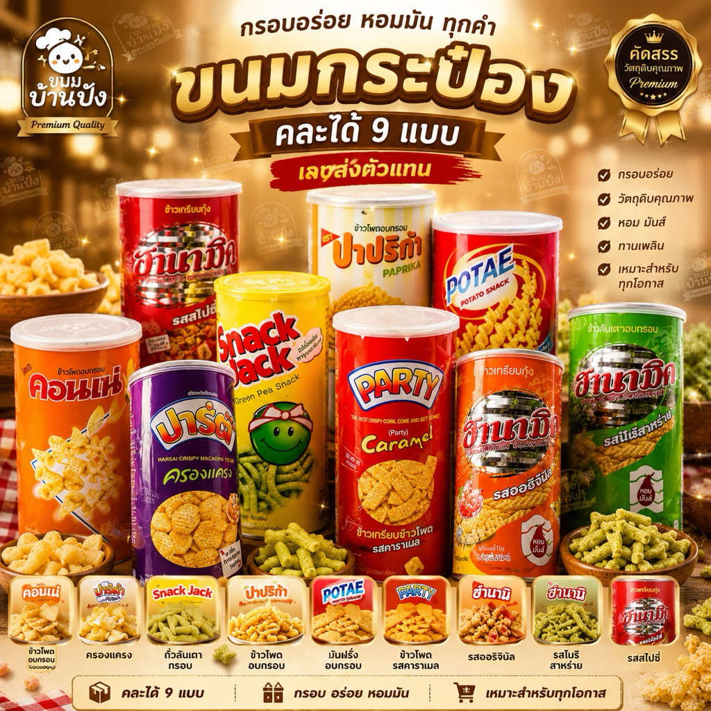 (ยกลัง)12-20กระป๋อง ขนมกระป๋องในตำนาน คละได้ทุกอย่าง