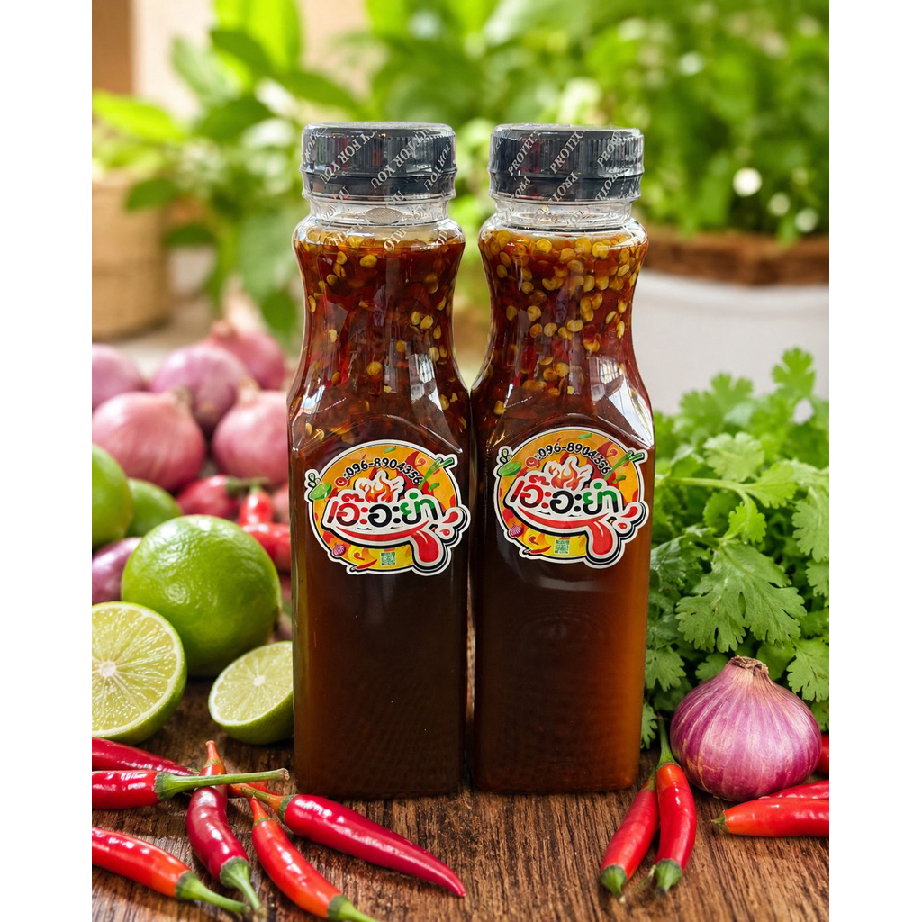 🍋‍🟩รสยำตัวจริง แซ่บทุกคำ 🌶️เซตสุดคุ้ม 2 ขวด  สูตรใส่ปลาร้า🔥ขนาด300ml.