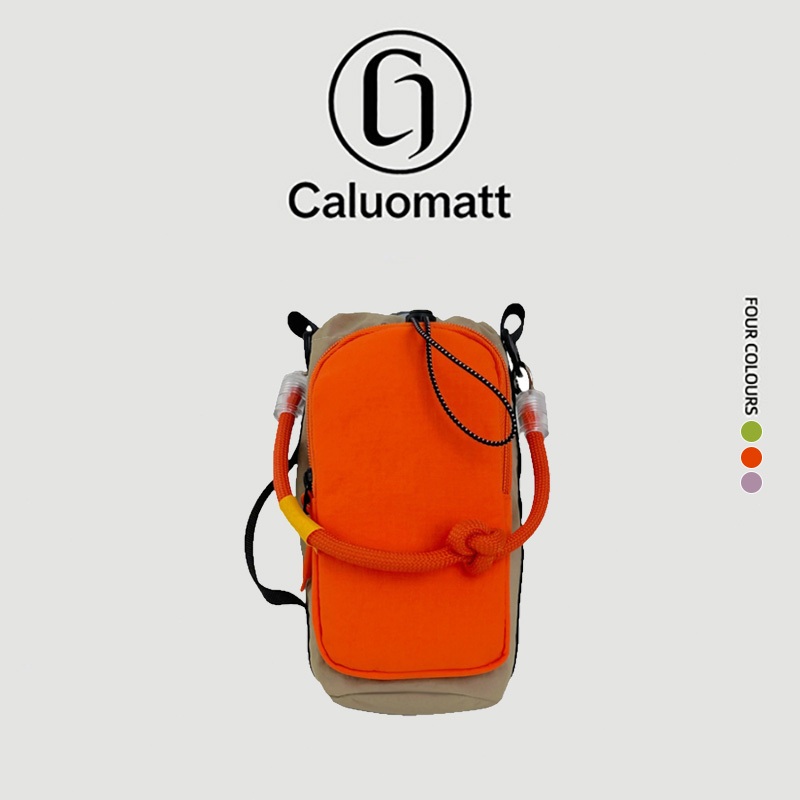 【Caluomatt.TH】กระเป๋าใส่มือถือสะพายข้างขนาดเล็ก สายรัดเชือกปรับความยาวได้ ดีไซน์สไตล์เกาหลี น้ำหนักเบา พกพาง่าย