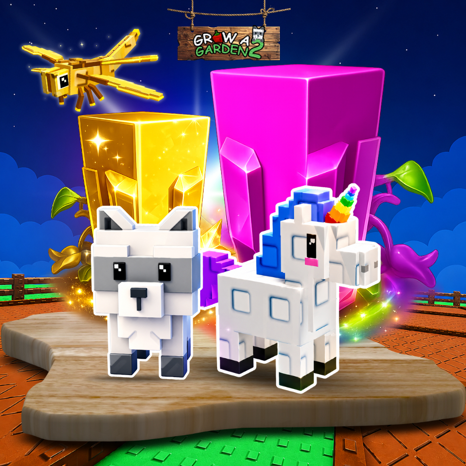 การ์ดเกม พวงกุญแจ Grow a Garden 2 Roblox โรบอก ไก่ตัน ไก่เงิน สัตว์เลี้ยง ผลไม้ ปลูกผัก ปลูกสวน gag