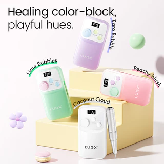 【พร้อมส่ง】 เครื่องเจียสำหรับเจ็ยร์เล็บ L'UGX LG-602S ขาว /ชมพู /ม่วง / สีเขียว หน้าจอ Digital รอบสูงสุด 35000rpm 2200