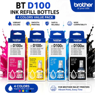 Brother BT-D100 C/M/Y/BK หมึกเเท้ Original DCP-T230 /T236 / T430W /T436W /T530DW /T535DW /T730DW