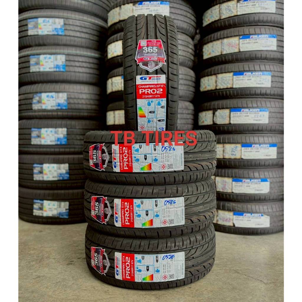 ยางรถยนต์ 215/45R17 CHAMPIRO GTX PRO2 87V // GT RADIAL (ยางใหม่ปี 2026)