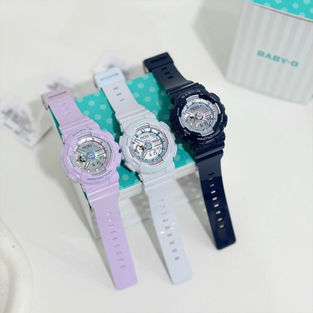 Casio Baby-G นาฬิกาข้อมือผู้หญิง สายเรซิน รุ่น BA-110,BA-110MC (BA-110MC-2A,BA-110MC-6A,BA-110MC-7A)