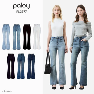 [Best Seller] Paloy - PL3577 กางเกงยีนส์ขาม้า ผ้ายืดใส่สบาย