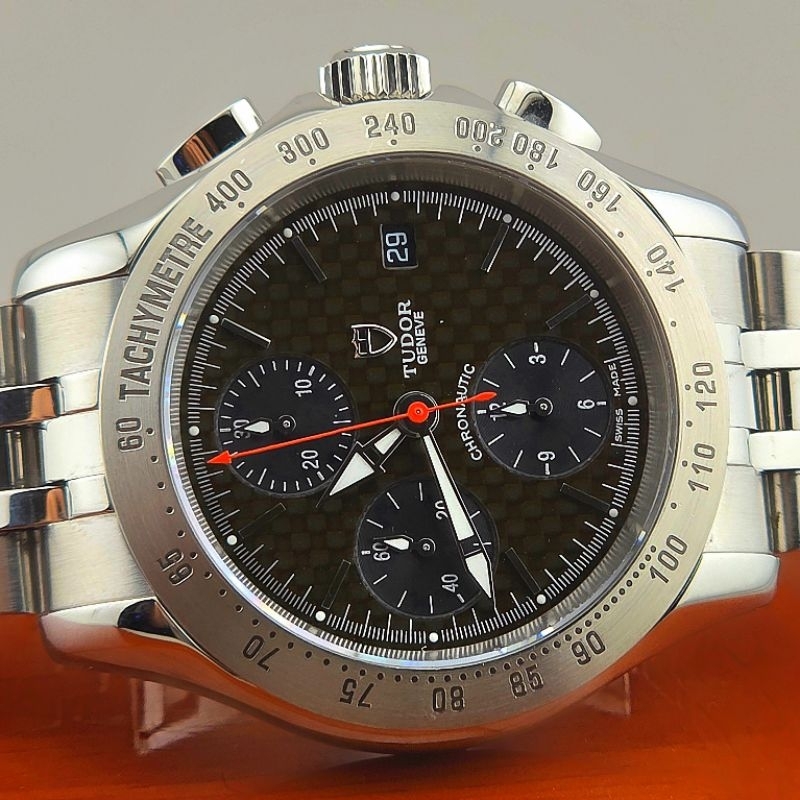 Tudor Chronotic 79380P Chronograph Mens Watch Black Dial Automatic