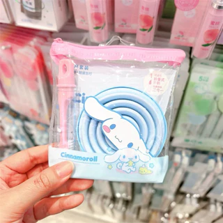 🎀พร้อมส่ง รุ่นใหม่❗️ชุดแปรงสีฟันพกพา + แก้วซิลิโคน Sanrio x MINISO ลิขสิทธิ์แท้💯