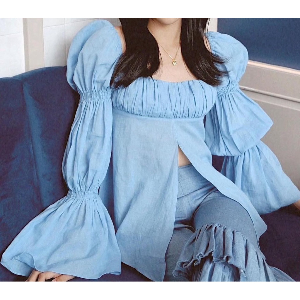 เสื้อผ้ามือสอง สินค้าพร้อมส่ง Mitr Mali Chiffon Blouse