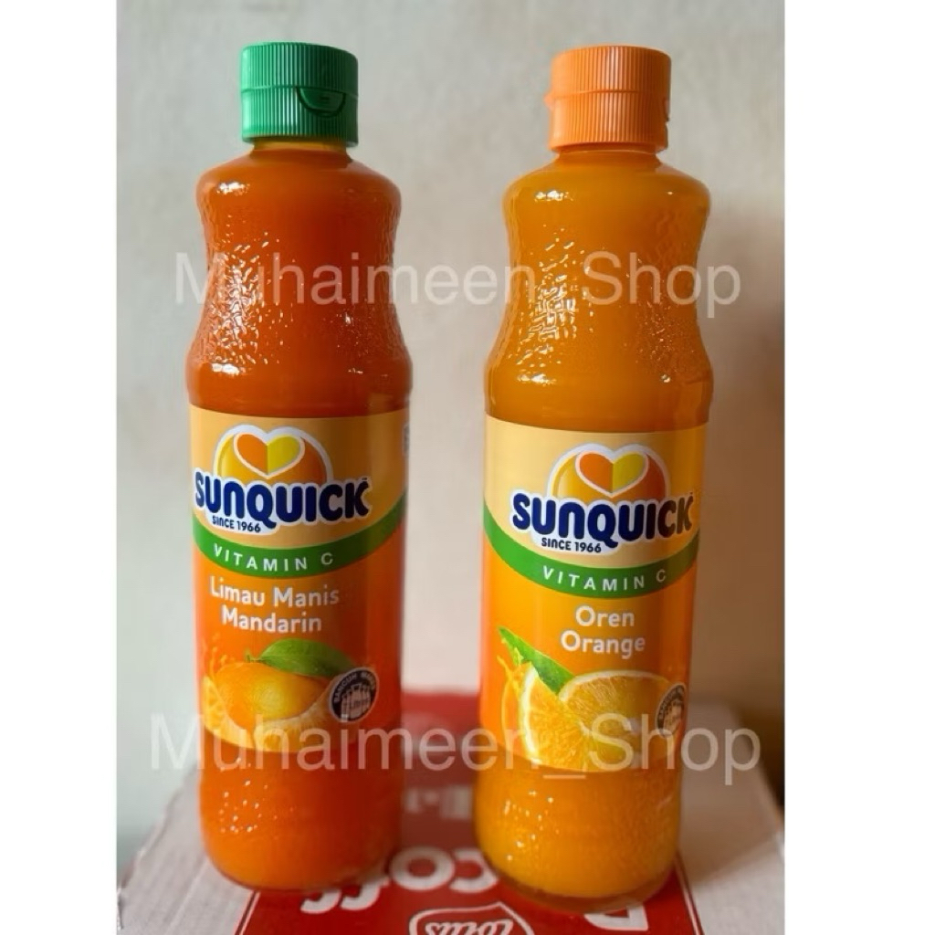 Sunquik ซันควิก น้ำส้มสูตรเข้มข้น น้ำผลไม้ ขนาด 700,300 ml (จำกัด 1 ออเดอร์ไม่เกิน 6 ขวด)