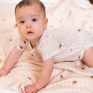 lookbookpetite x saeson | TENCEL™ baby bodysuits short sleeve set เซ็ทบอดี้สูทแขนสั้น 2 ชุด