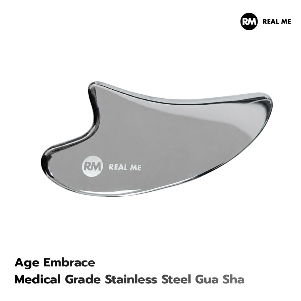 Age Embrace Medical Grade Stainless Steel Gua Sha (สีเงิน)