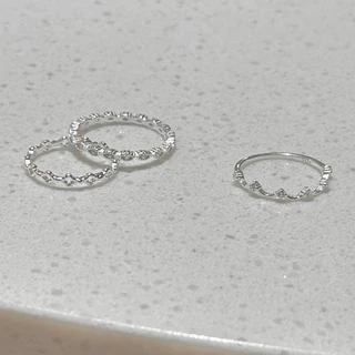 winterwinter silver925 : แหวนเงินแท้925 ประดับเพชร cz (ไซส์แหวนปกติ - แหวนนิ้วก้อย)