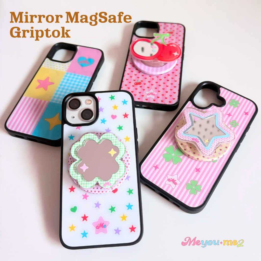 Mirror MagSafe Griptok กริ๊บต็อกกระจกแม่เหล็ก ตั้งได้