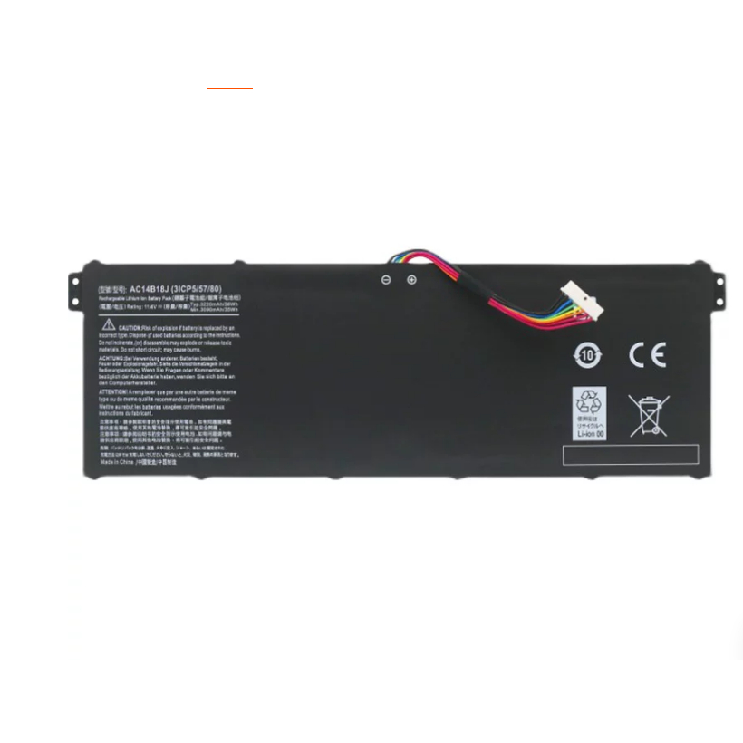 สำหรับ Acer ES1-531 V3-111 V5-122 N15W4 N15Q3 AC14B18J แบตเตอรี่ + การประกันคุณภาพ
