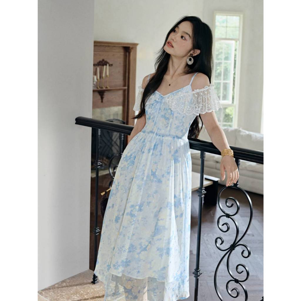 [Preorder] KUOSE : Blue Cami Midi Dress