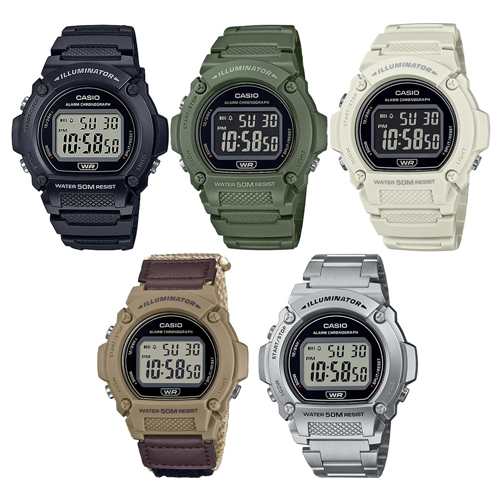 Casio Standard รุ่น DW-291H,DW-291H-1A,W-219H,W-219H-1A,W-219HB-3A, W-219HB-5A,W-219HC-2B,W-219HC,W-