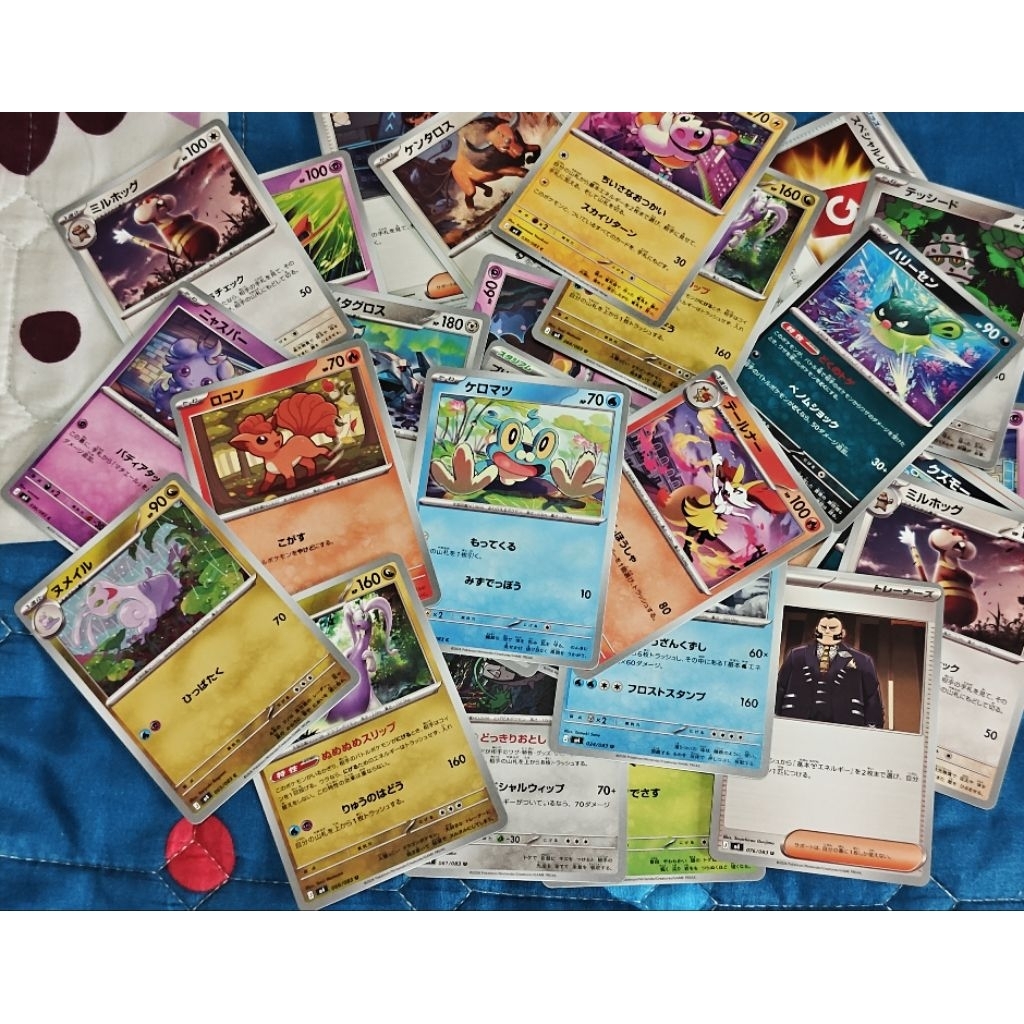 Pokemon สุ่มการ์ดโปเกม่อนภาษาญี่ปุ่น ระดับ C/UC การ์ดแท้ พร้อมส่ง