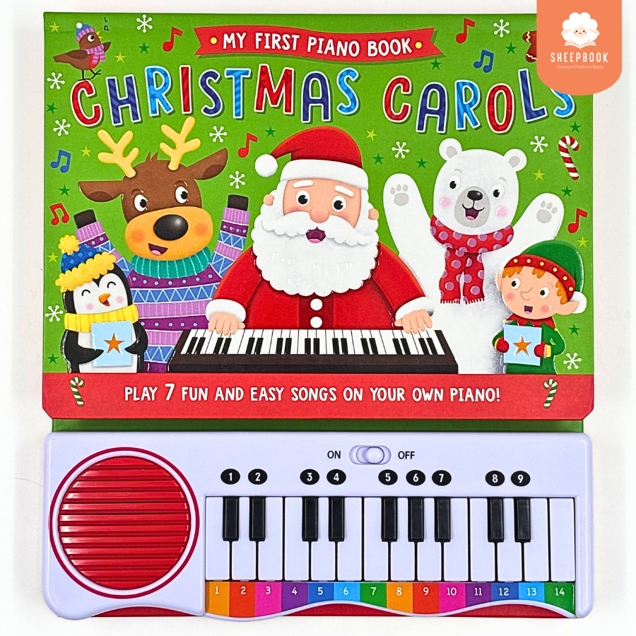 หนังสือเปียโน My First Piano Book กระดาษแข็งทุกหน้า สนุกกับเสียงดนตรีและฝึกกล้ามเนื้อมัดเล็ก สำหรับเด็ก 3-9 ปี