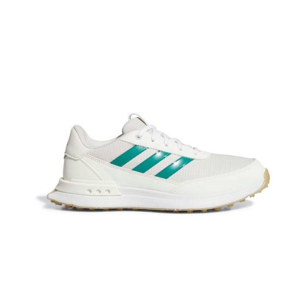 รองเท้ากอล์ฟ ADIDAS รุ่น S2G พื้นร้อยปุ่มจากอาดิดาส - สีขาวออฟไวท์/สีเขียวอมฟ้า/สีอลูมินา #JP8547