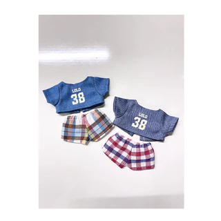เสื้อตุ๊กตา บักโลโล่ ขนาด 13cm LOLO CUSTOM เสื้อคลุม เสื้อขาว กางเกงสก็อต (กดสั่งแยกชิ้นนะคะ)