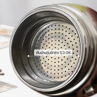 Moka Pot มอคค่าพอท ขนาด 3 cup/150ml หม้อสแตนเลสแท้ ปลอดภัย แข็งแรง ด้ามจับพลาสติก ใช้ได้ทุกเตา