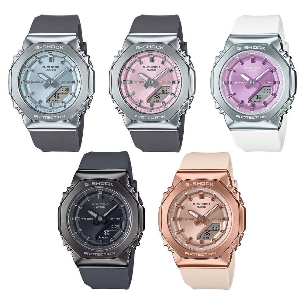 Casio G-Shock Mini นาฬิกาข้อมือผู้หญิง สายเรซิ่น รุ่น GM-S2110(GM-S2110-2A,GM-S2110-3A, GM-S2110-4A)