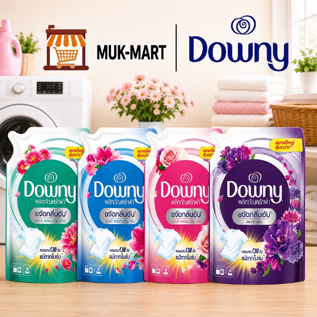 Downy น้ำยาซักผ้า 1100ML Sunrise Fresh | Garden Bloom | Mystique | Indoor Dry