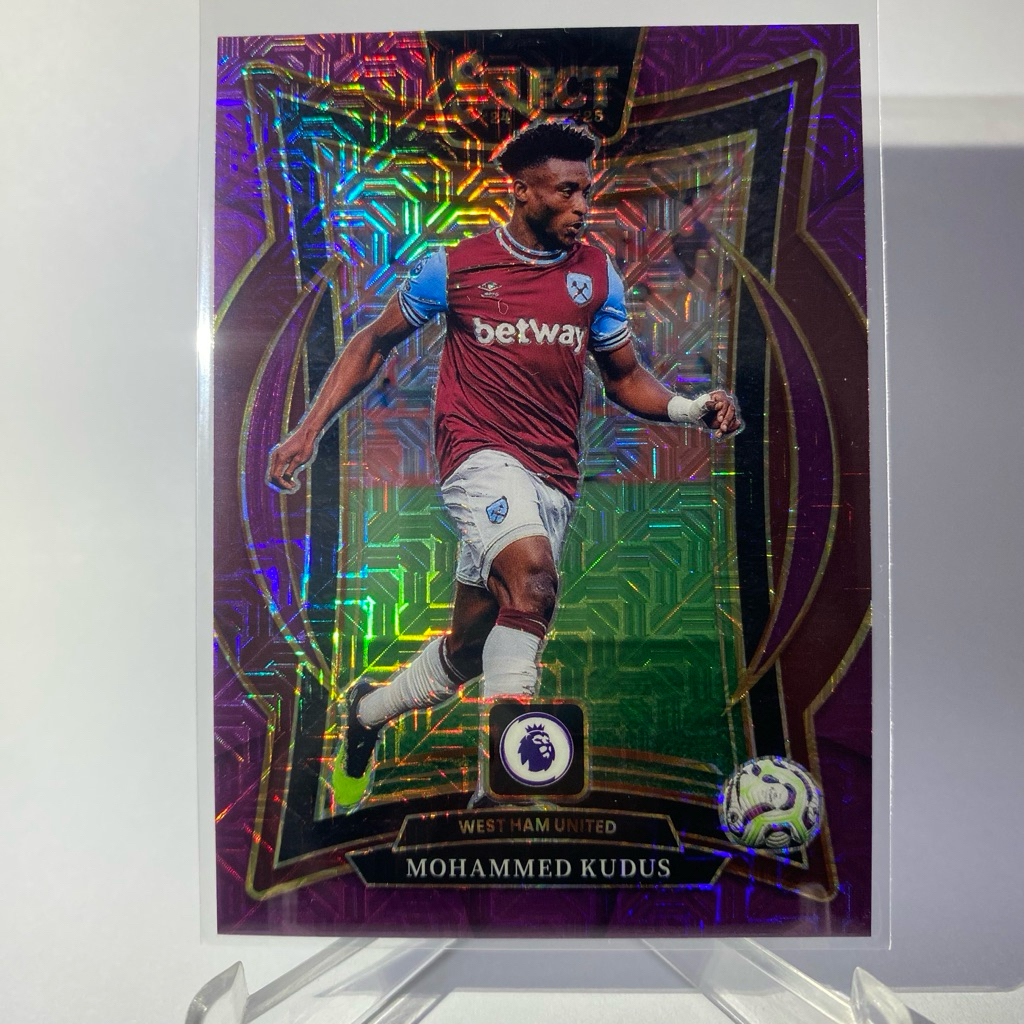 การ์ดนักฟุตบอล MOHAMMED KUDUS, (PRIZM), WEST HAM UNITED, TERRACE, (PRIZM), PANINI SELECT 2025, No.69