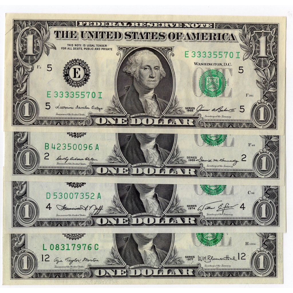 one-dollar bill คละปี (แท้)