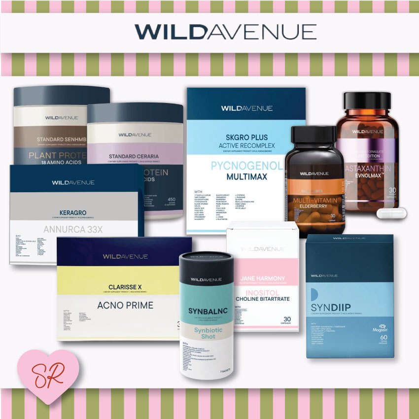 WILD AVENUE : ONE DAILY FORMULATE / SKGRO PLUS RECOMPLEX / ASIC ALWAYS MULTI-VITAMIN ELEDERBERRY