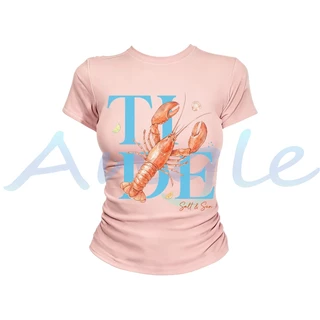 (จัดส่งตลอด 24 ชั่วโมง）Angle Official เสื้อยืดผู้หญิง Oversize สไตล์เกาหลี แฟชั่นหน้าร้อน ใส่สบาย T94