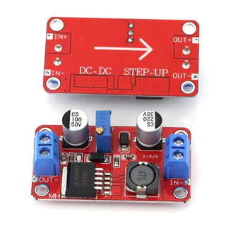 2pcs Xl6019 step-up 5A Current DC to DC 3V-35V to 5V-40V บอร์ดโมดูลพาวเวอร์ซัพพลายสามารถปรับได้ 1ชิ้น