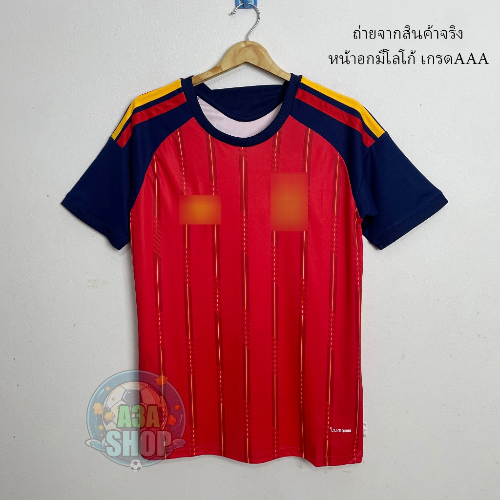 ใหม่ล่าสุด เสื้อบอลทีมชาติสlปน สีแดง2026/27 ถ่ายจากสินค้าจริง เกรดแฟนบอลAAA