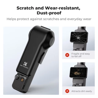 K&F CONCEPT เคสกันกระแทก พร้อมช่องฟิลเตอร์แม่เหล็กและการ์ด สำหรับ DJI Osmo Pocket 3/4