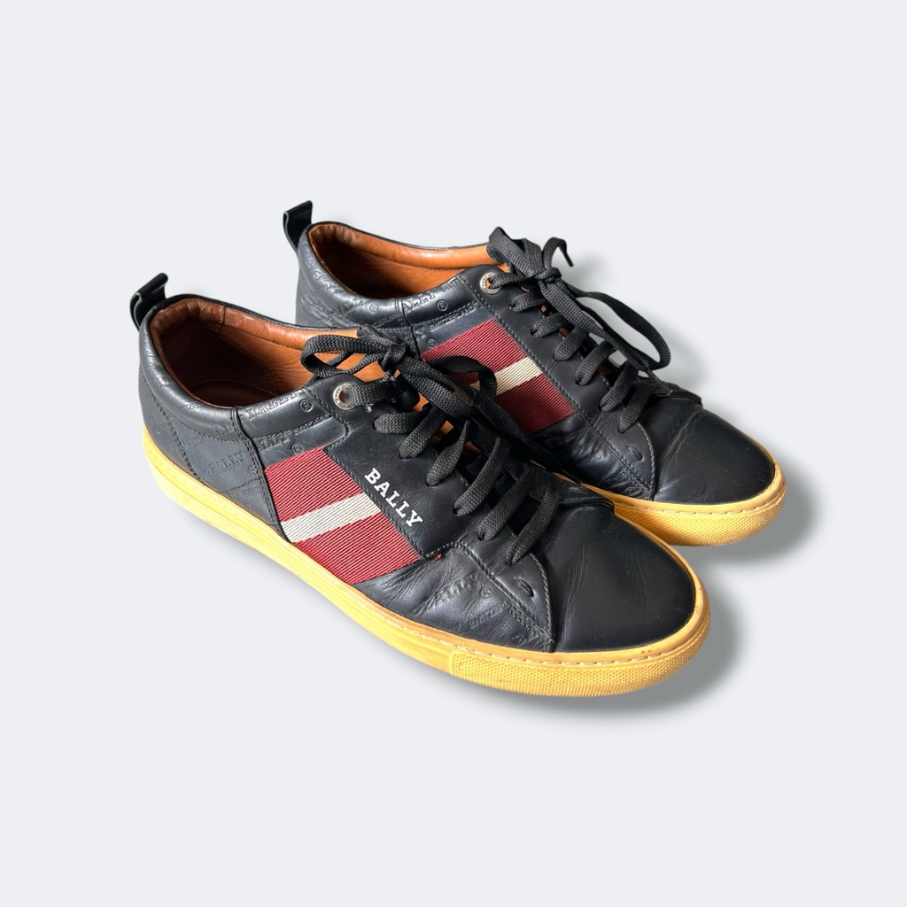 BALLY ASTON MADE IN SWITZERLAND SNEAKERS รองเท้าสนีกเกอร์ หนังแท้ แบรนด์หรูจากสวิตเซอร์แลนด์ ไซส 42/