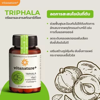 Vitanature plus ตรีผลา และ อาร์ติโช๊ค บำรุงตับ ล้างพิษตับ