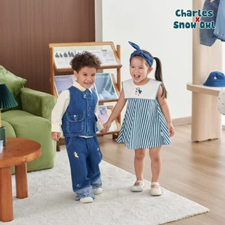 Charles x Snow Owl ชุดยีนส์เด็กโต 1 - 5 ขวบ Denim Vintage