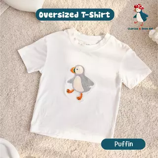 Charles x Snow Owl เสื้อ Oversized T-Shirt 0 - 6 ขวบ วัสดุจากผ้าใยไผ่พรีเมี่ยม