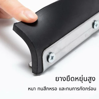 ไม้ดันน้ำพื้น Heavy Duty 40/60/80 ซม. ที่ปาดน้ำพื้น ด้ามยาว ยางรีดน้ำหนา สำหรับบ้าน โรงงาน ห้องน้ำ ร้านค้า ลานจอดรถ และโ