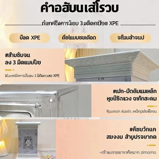Zimomo กล่องกระดาษแข็ง Labubu สำหรับป้องกันกล่อง ชุดป้องกันแบบเสาโรมัน ป้องกันฝุ่นและความชื้น