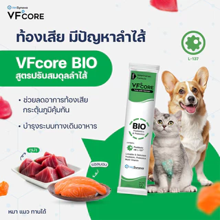 [แบ่ง 10 ซอง] VFcore ขนมแมวเลีย วีเอฟคอร์ หมาเลีย อาหารเสริม วิตามินรวม บำรุงข้อ บำรุงขน ช่วยขับถ่าย ลดก้อนขน